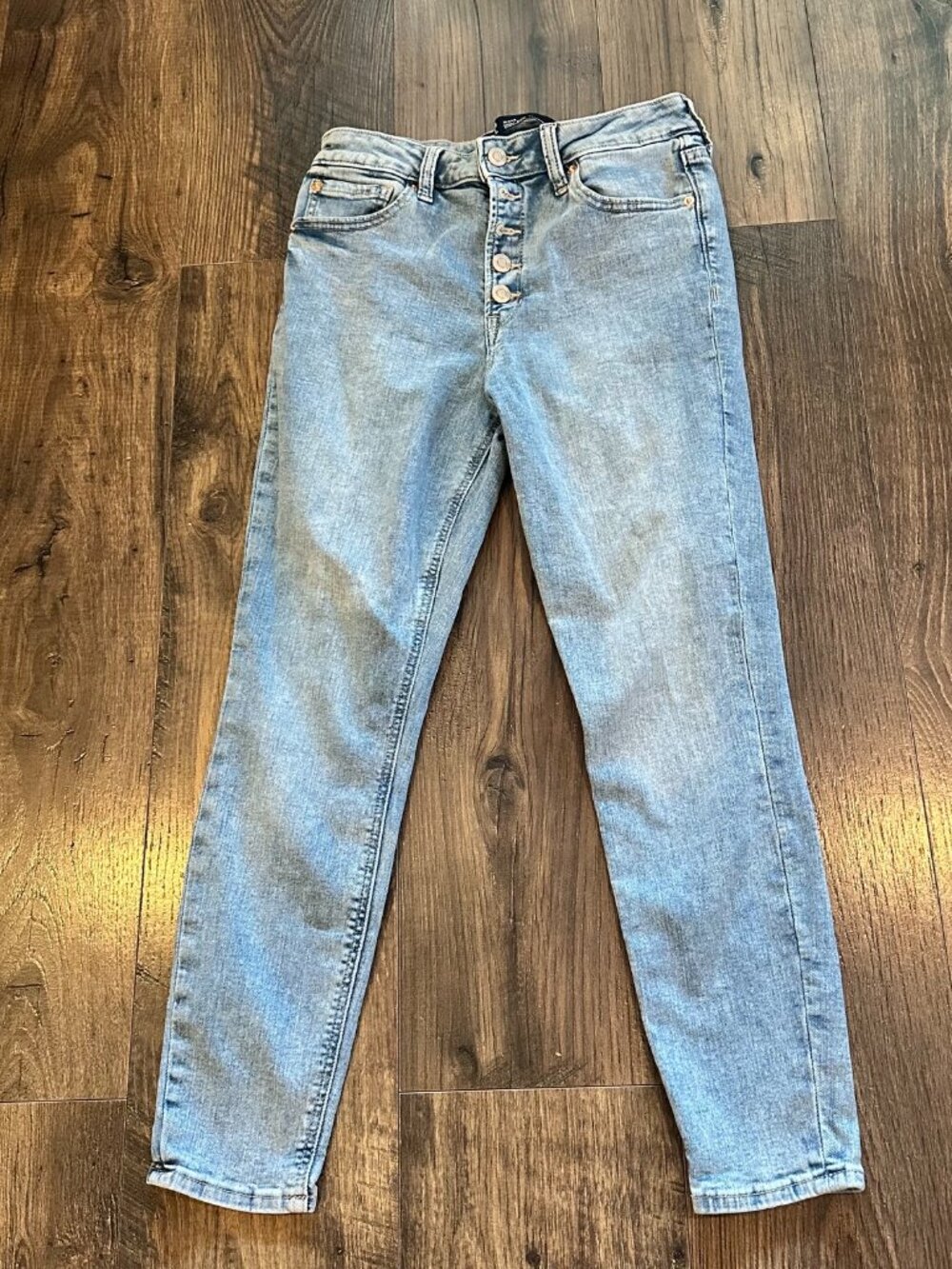 GUC Women's GAP Denim High Rise Universal Legging Button fly Jeans Size 8 / 29 S